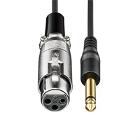 AT-MI09/5.0 (5.0m)(オーディオテクニカ)(XLR-Fプラグ-6.3mmモノラル標準プラグ)