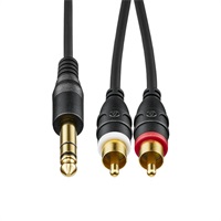 AT-MI46/1.5 (1.5m)(オーディオテクニカ)(6.3mmステレオ標準プラグ-ピンプラグ)