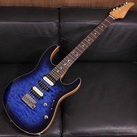 Modern Quilt Maple Top Trans Whale Blue Burst SN. 87426