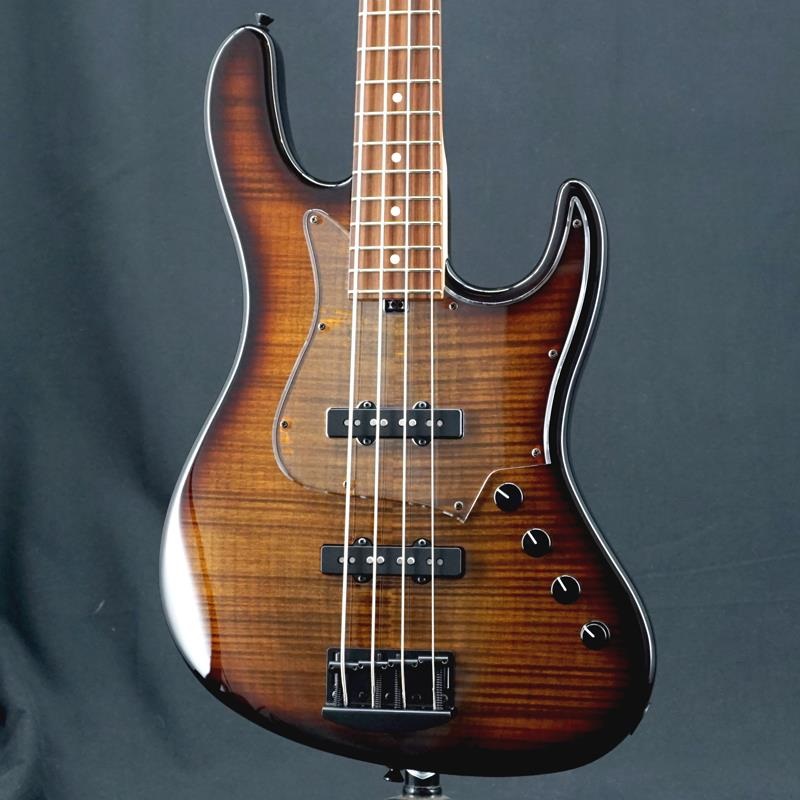 Kikuchi Guitars USED 中古 Custom 4st J Bass Flame Maple Top (Tiger