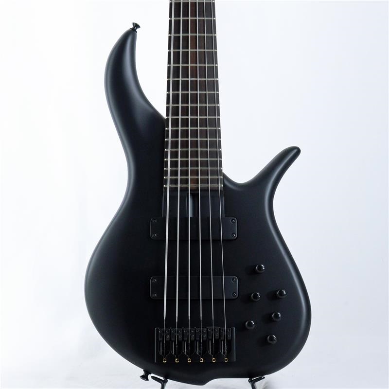 F-bass BN6-SBL/Macassar Ebony Fingerboard (Solid Black Matte with