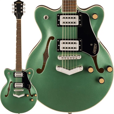 GRETSCH G2655 Streamliner Center Block Jr. Double-Cut with V-Stoptail (Steel Olive／Laurel)