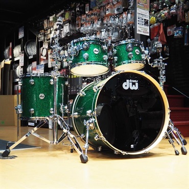 dw Collector's Pure Maple 4pc Drum Kit [BD22，FT16，TT12&10/Green