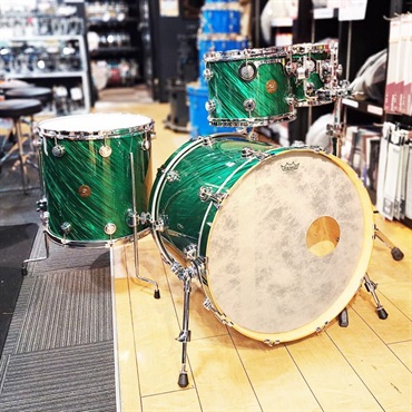 dw USED 中古 Collector's Jazz Series 4pc Drum Kit [BD22，FT16，TT12&10/Twisted Green Satin Finish Ply]