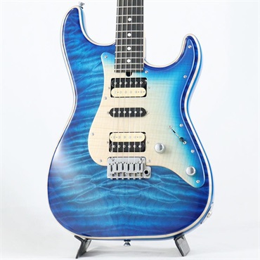 T’s Guitars Ikebe 50th Anniversary ST-22 Selected 5A Quilted Maple Top (Trans Blue Burst) [SN.033310]
