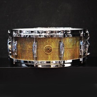 Keith Carlock Signature Snare Drum - 2mm Antique Aged Brass 14×5.5 [GAS5514-KC]【店頭展示特価品】