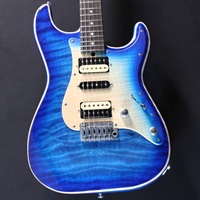 Ikebe 50th Anniversary ST-22 Selected 5A Quilted Maple Top (Trans Blue Burst) #033309