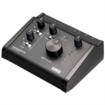 KORG microAUDIO 22 AUDIO INTERFACE 【予約商品・1月24日発売予定】 (オーディオインターフェイス)(コルグ)(24bit/192kHz)(Stereo Link機能)