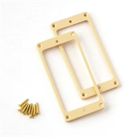 SE Humbucker Pickup Rings (Set of 2) STRAIGHT CREME (TREMOLO)