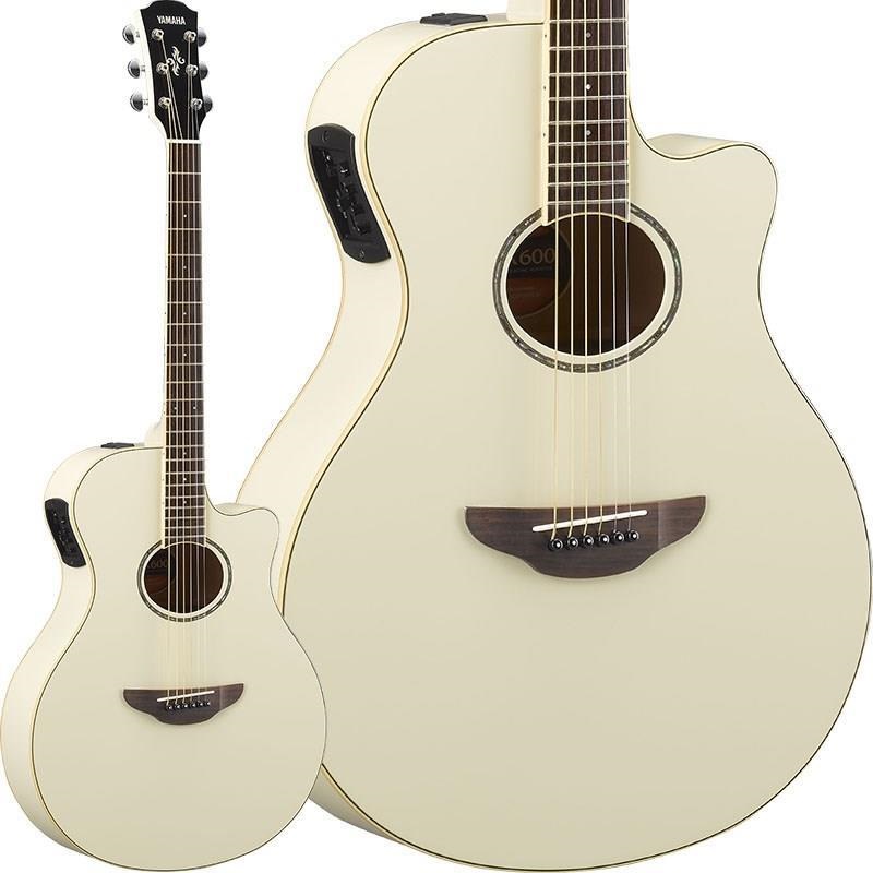 Yamaha apx600 アコースティックギター ホワイト YAMAHA 【特価】 APX600 (Vintage White) ヤマハ ｜イケベ楽器店