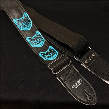 Couch Guitar Strap ニャン・ニャン・ニャン CUSTOM BK/MINTBL