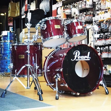 Pearl USED 中古 90s MR 4pc Set [Classic Maple Series/22BD，10TT，12TT，16FT/#100 Wine Red/ファイバーケース付属][Made In Japan]