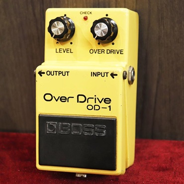 BOSS VINTAGE OD-1 Over Drive Long Dash Silver Screw '79