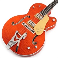 G6120TFM-BSNV Brian Setzer Signature Nashville Hollow Body with Bigsby and Flame Maple（Orange Stain/Ebony）