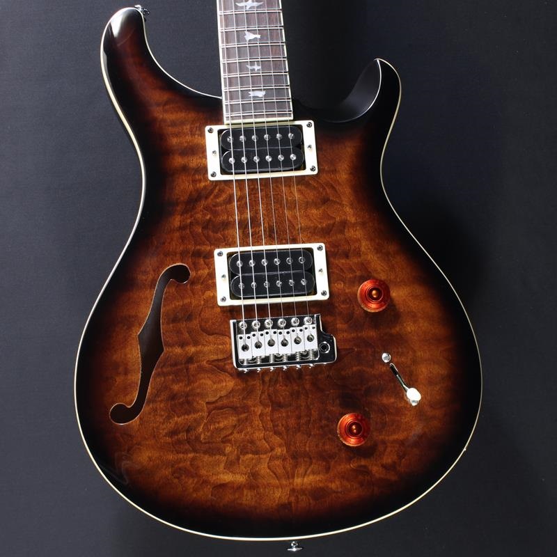 P.R.S. USED 中古 SE Custom 22 Semi-Hollow Quilt (Black Gold