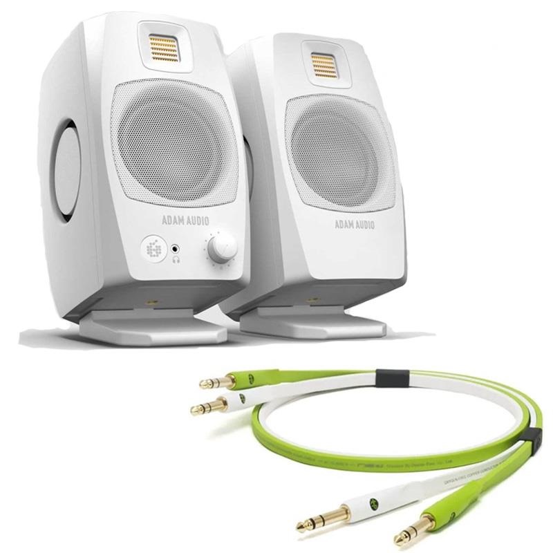 配信機器・PA機器・レコーディング機器 Adam Audio D3V White Amazon.com: ADAM Audio D3V Active Desktop Monitoring System with