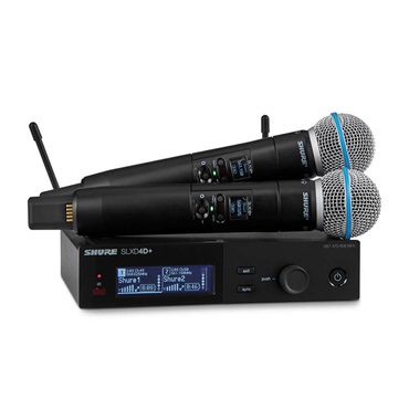SHURE SLXD24D+J/B58 (シュアー)(ハンドヘルド送信機+受信機)(ワイヤレスシステム)(Beta 58A)(2ch)