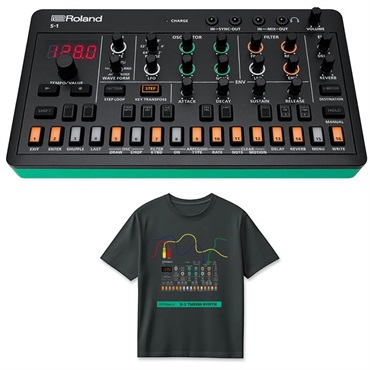 (Tシャツセット)ローランド S-1 TWEAK SYNTHESIZER (AIRA Compact) & S-1 T-Shirts DesignA XL (RT/S-1AXL) セット シンセサイザー