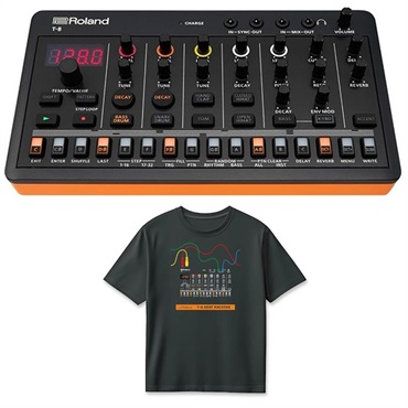 (Tシャツセット)T-8 BEAT MACHINE(AIRA Compact) & T-8 T-Shirts DesignA Mサイズ (RT/T-8AM) セット (T-8デザイン) ローランド アイラ コンパクト