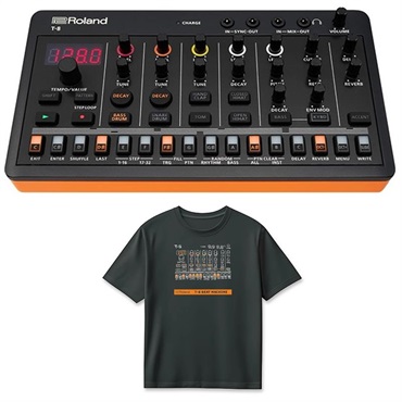 Roland (Tシャツセット)T-8 BEAT MACHINE(AIRA Compact) & T-8 T-Shirts DesignB Mサイズ (RT/T-8BM) セット (T-8デザイン) ローランド アイラ コンパクト