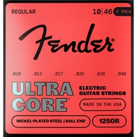 ULTRACORE ELECTRIC GUITAR STRINGS NICKEL PLATED STEEL BALL END (1250R/10-46) 3 PACK (#0730250606)