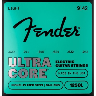 Fender USA ULTRACORE ELECTRIC GUITAR STRINGS NICKEL PLATED STEEL BALL END (1250L/9-42) (#0730250503)