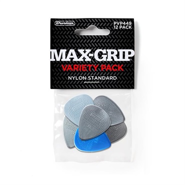 Dunlop (Jim Dunlop) PVP449 MAX-GRIP NYLON STANDARD PICK VARIETY PACK（バラエティーパック／/12枚入り）
