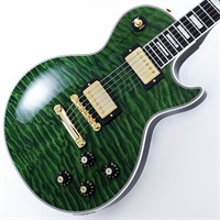 IKEBE 50th Anniversary 1968 Les Paul Custom 7A Quilt Maple Top Gloss Trans Green SN.600428