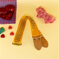 カラフルスタッズギターストラップS　イエロー｜【YELLOW MIWAKO Model】Colorful Studs Guitar Strap S ? Yellow