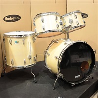 VINTAGE 1970's 4pcs Drum Set - Silver Silk [20BD，16FT，12&13TT / ハードケース付属]【委託品】
