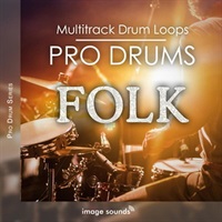 【イメージサウンド生楽器系サンプルパックセール！】Pro Drums Folk (ドラムループ)(モダン・フォーク)(生ドラム)(サンプルパック)(オンライン納品)(2時間以内に納品)