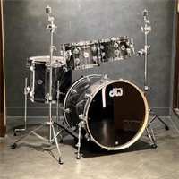 Collector's Hybrid Shell PurpleCore/Maple 4pc Drum Kit [BD22，FT16，TT12&10 / Grey Crystal]