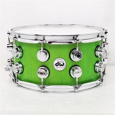 dw Collector's SonicPly Snare Drum 14x7 [Lime Green Stain Oil]