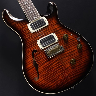 P.R.S. SE Custom 24 Semi-Hollow Piezo (Orange Tiger Smokeburst) #CTI H053695【2025年生産品】