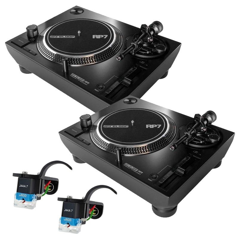 reloop RP-7 + JICO OMNIA J44A 7 DJ IMP SD ターンテーブル TWIN SET