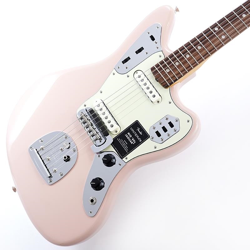 ギター Fender Mexico Jaguar Shell Pink Fender MEX Vintera III Mid '60s Jaguar (Shell Pink/Rosewood