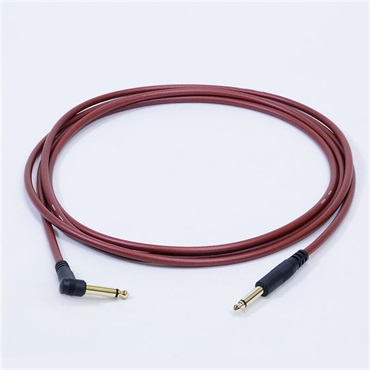 PASSGO RED TS PHONE Cable (L型)(3.0m)(パスゴーレッド)(ラインケーブル/ギターケーブル/楽器用ケーブル)(L型 Phone-Phone)(6.3(2極)-6.3(2極)， L字-ｽﾄﾚｰﾄ)(日本製)