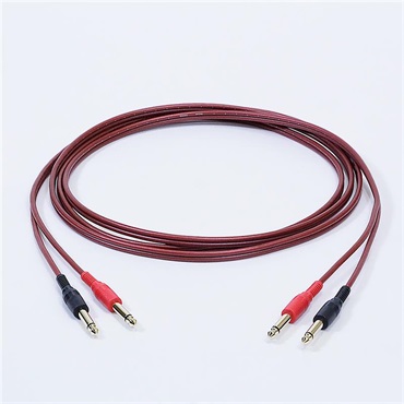 PASSGO RED ST TS PHONE Cable (ステレオ)(3.0ｍ)(パスゴーレッド)(ラインケーブル/スレテオケーブル/楽器用ケーブル)(Stereo Phone-Phone)(6.3(2極L/R)-6.3(2極L/R))(日本製)