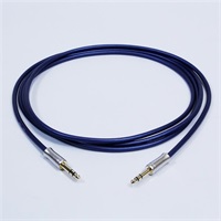 PASSGO BLUE TRS Cable (1.5m)(パスゴーブルー)(ラインケーブル/モニタースピーカーケーブル)(TRS-TRS)(6.3(3極)-6.3(3極))(日本製)