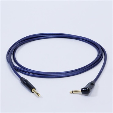 PASSGO BLUE TS PHONE Cable (L型)(1.5m)(パスゴーブルー)(ラインケーブル/ギターケーブル/楽器用ケーブル)(L型 Phone-Phone)(6.3(2極)-6.3(2極)， L字-ｽﾄﾚｰﾄ)(日本製)