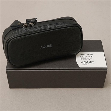 【ギター・ベース小物用 国産本革ポーチ】Leather Utility Pouch / Oblong・BLACK
