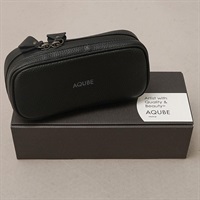 【ギター・ベース小物用 国産本革ポーチ】Leather Utility Pouch / Oblong・BLACK