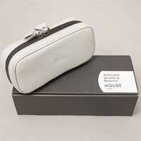 【ギター・ベース小物用 国産本革ポーチ】Leather Utility Pouch / Oblong・GRAY