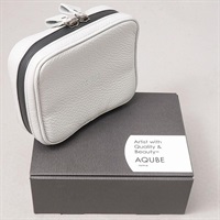 【ギター・ベース小物用 国産本革ポーチ】Leather Utility Pouch / Square・GRAY