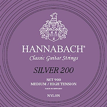 HANNABACH ［最終処分］クラシックギター弦 Silver 200 Medium/High Tension ハナバッハ