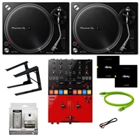 PLX-500-K + DJM-S5 djay Pro対応ヴァイナル付属 スクラッチDJ初心者10点セット 【有償版djay Pro および無償ダウンロード版Serato DJ Pro 対応】(パイオニアディージェー)
