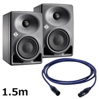 KH 80 DSP A G  (ペア)【PASSGO BLUEスピーカーケーブルセット(XLR-XLR)1.5ｍ】(ノイマン)(モニタースピーカー)(KH80)(アクティブモニタースピーカー)