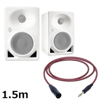 KH 80 DSP A W (ペア)【PASSGO REDスピーカーケーブルセット(TRS-XLR)1.5ｍ】(ホワイト)(ノイマン)(モニタースピーカー)(KH80)(アクティブモニタースピーカー)