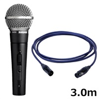 SM58SE【PASSGO BLUEマイクケーブルセット(XLR-XLR)5.0ｍ】(定番・スイッチ付きダイナミックマイク)(国内正規品2年保証)(シュア)