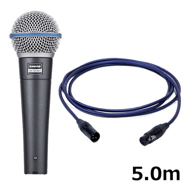 SHURE SM58SE【マイクケーブルセット(XLRメス-TSフォン)5.0m】(定番